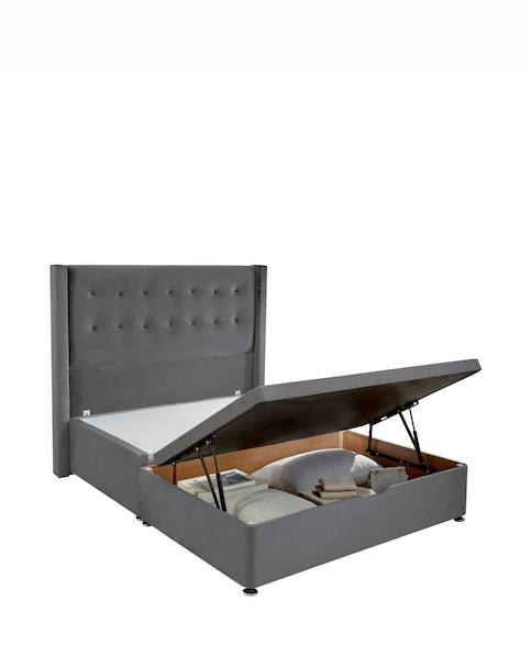 Silentnight Velvet Half Ottoman Divan Base Only