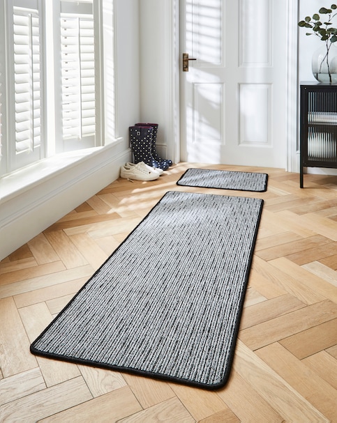Stripe Washable Utility Runner & Doormat Set