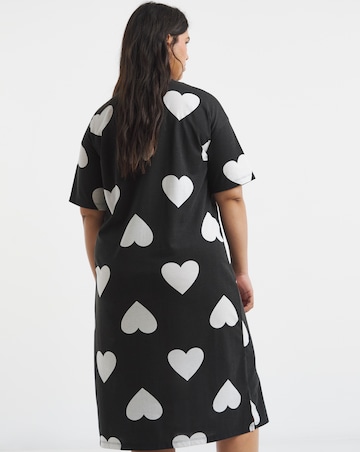 Simply Be Value Heart Print Midi Nightie
