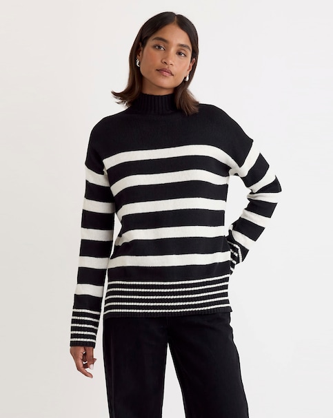Nobody's Child Stripe Longline Jumper