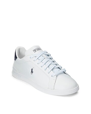 Polo Ralph Lauren Heritage Court Leather Trainers - White