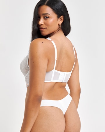 Figleaves Curve Adore Lace High Apex Full Cup Bra B-H - White