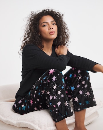 Pretty Secrets Fleece Henley Pyjama Set