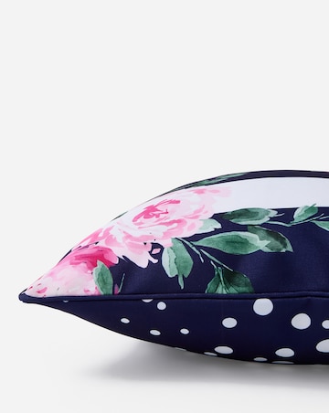 Joanna Hope Ascott Outdoor Cushion with Spotted Reverse