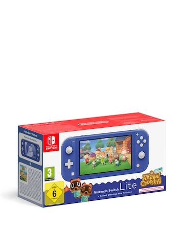 Nintendo Switch Lite Blue + Animal Crossing New Horizons