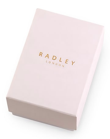Radley Rose Gold Plated Mother of Pearl Cobweb Pink Leather Strap Watch