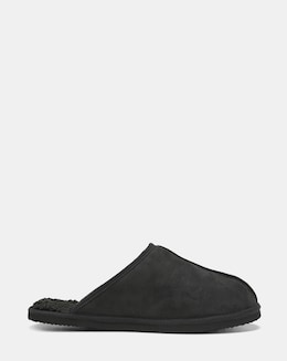 Jack &amp; Jones Dudely Microfibre Slipper - Black