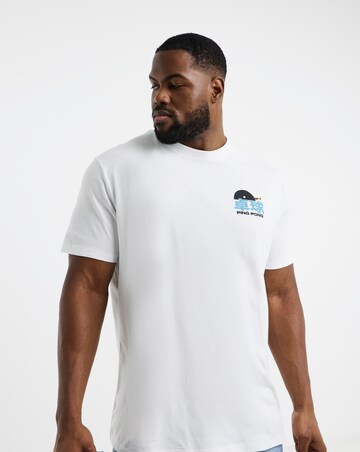 Jack & Jones Ping Pong Back Graphic T-Shirt - White