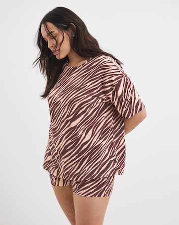 Simply Be 2 Pack Pyjama Short Sets Animal Print