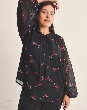 Georgette Pussy Bow Blouse