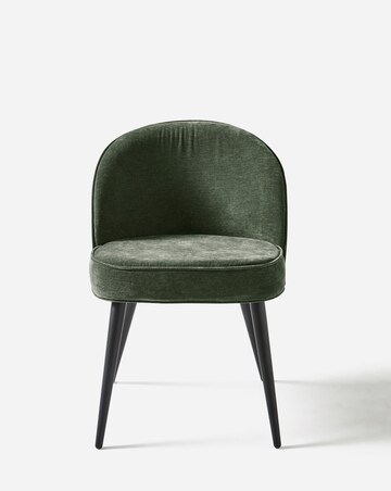 Oslo Round Dining Table with 4 Emilie Chenille Chairs