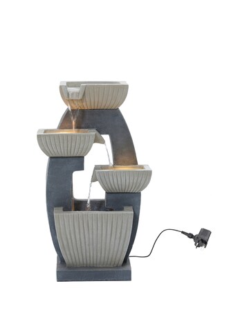 Charles Bentley 4 Tier Ridged Cascading Bowls Water Feature