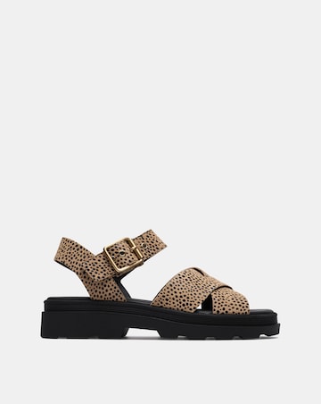Clarks Animal Print Orinoco3 Cross Sandals - Standard Fit (D)