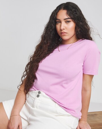 Simply Be White, Pink & Orange 3 Pack Slash Neck Tops