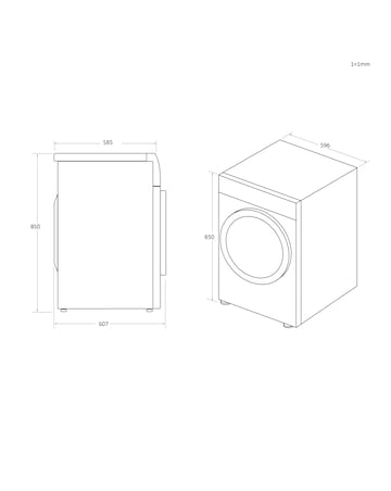 Candy CSEC8LF-80 8kg Condenser Tumble Dryer White + Install