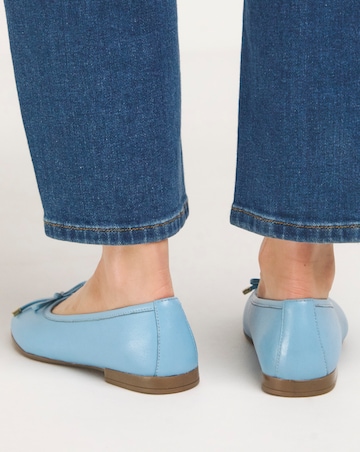 Eliza Basic Leather Ballerina - Extra Wide Fit (EEE)