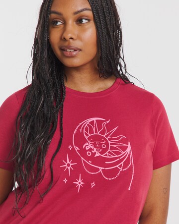 Simply Be Value Pyjama Set Celestial Burgundy