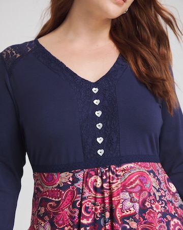 Joe Browns Navy Printed Paisley Jersey Tunic