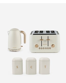 Salter Pebble Stone Kettle, Toaster &amp; Canister Bundle