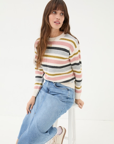 FatFace Ella Stripe Jumper