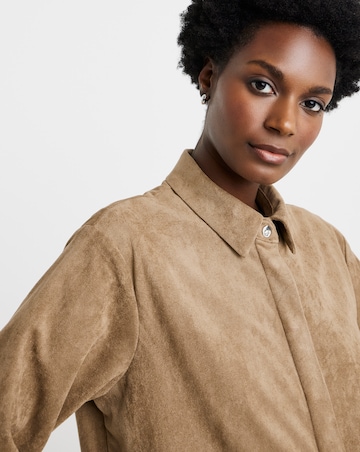 Suedette Long Sleeve Shirt