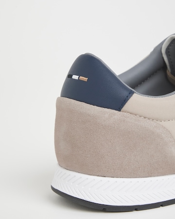 BOSS Nitan Suede Detail Trainer - Beige