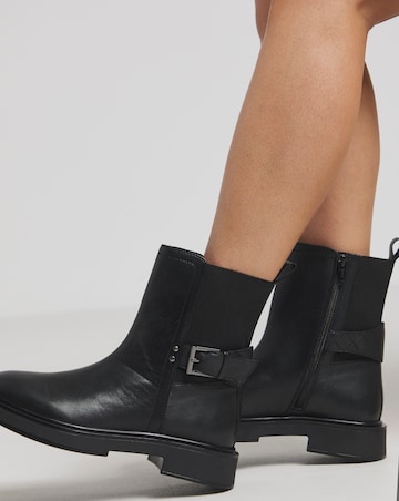 Kylo Chelsea Leather Ankle Boots - Wide Fit (E)