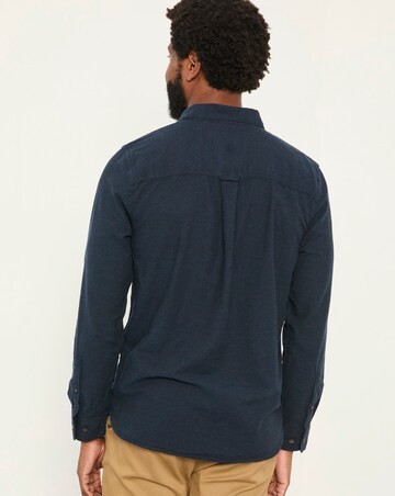 FatFace Oxlow Long Sleeved Shirt (Regular & Tall) - Navy
