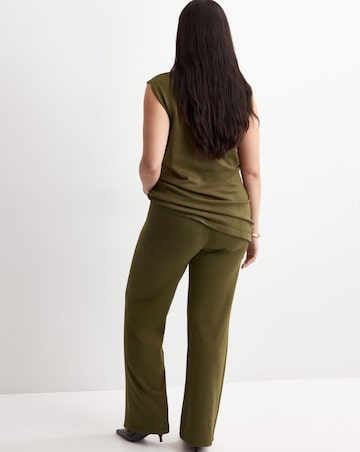 Mango Ostrich Fine-Knit Straight-Fit Trousers