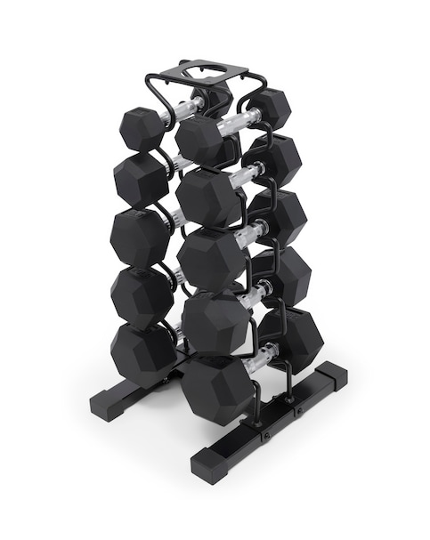 Marcy DBR150 Dumbbell Set 68kg & Storage Rack