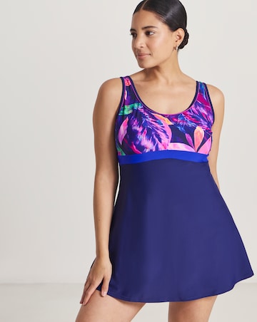 Beach To Beach Swimdress With Shorts