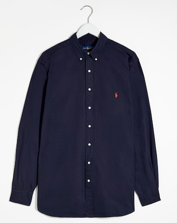 Polo Ralph Lauren Navy Classic Fit Long Sleeve Oxford Shirt
