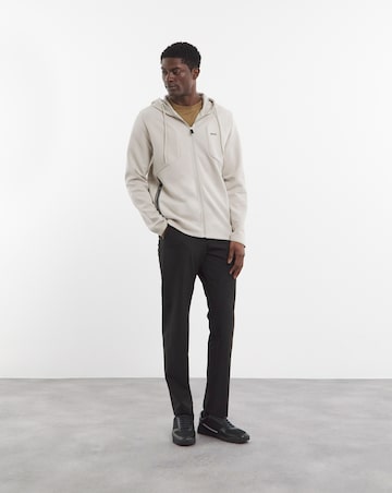 BOSS Full Zip Light Beige Hoody