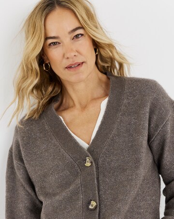 Wide Sleeve V Neck Cardigan