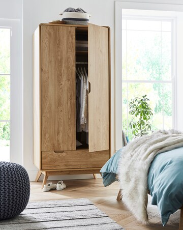 Oslo 2 Door 1 Drawer Wardrobe
