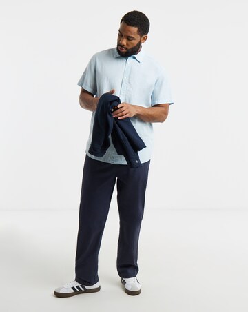 Jack & Jones Breeze Linen Blend Shirt - Light Blue