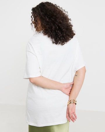 Simply Be White Spritz Graphic T-Shirt