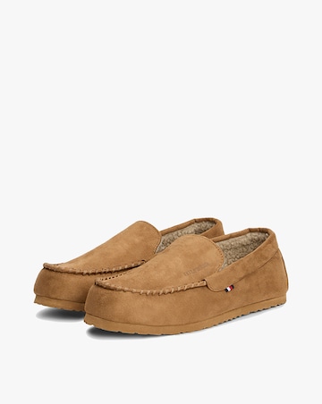 Tommy Hilfiger Suede Driver Slipper - Tan