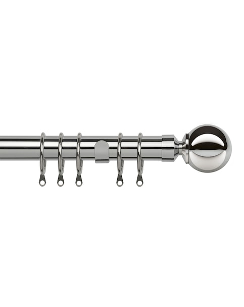 25-28mm Ball Extendable Curtain Pole Set