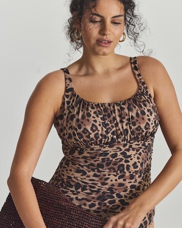 MAGISCULPT Full Contour Shaping Leopard Print Swimsuit