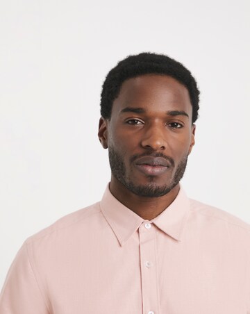 Short Sleeve Linen Blend Shirt