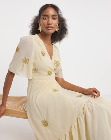 Hope & Ivy Vera Wrap Maxi Dress