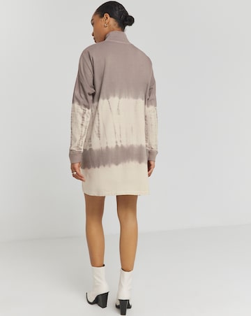 Religion Tie Dye Zip Jersey Dress