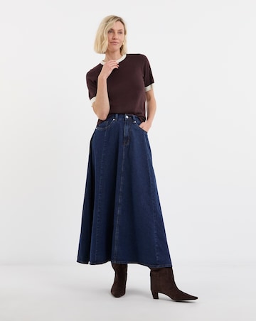 Contrast Tipping Knitted T-shirt