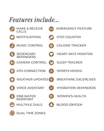 Radley Series 56 Metal Link Strap Smart Watch - Gold