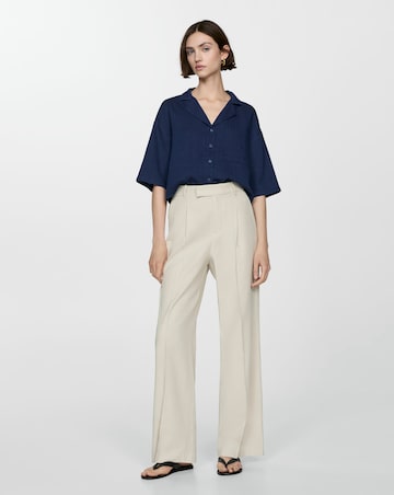 Mango Bambie Short Sleeve Cotton Shirt