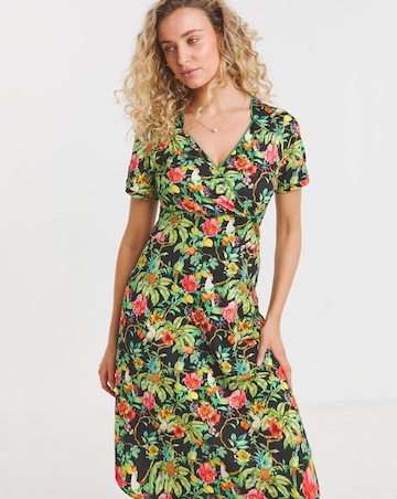 Joe Browns Pretty Parrot Jersey Midi Dress