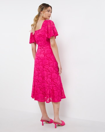 Joanna Hope Lace Midi Dress