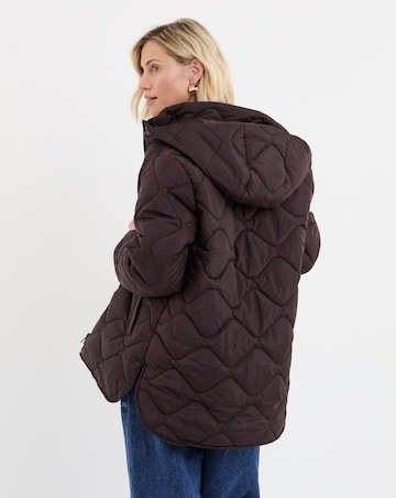 Chocolate Short Quilted Jacket