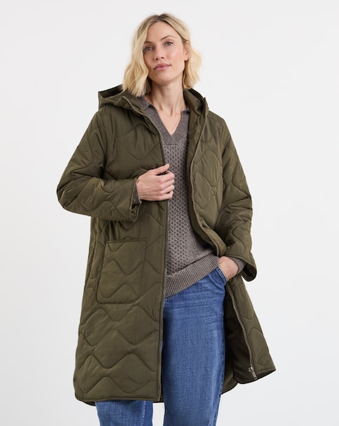 Longline Quilted Coat